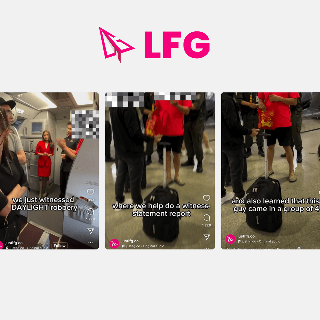 LFG Founder Helps Expose Suspected In-Flight Theft and provided witness statement