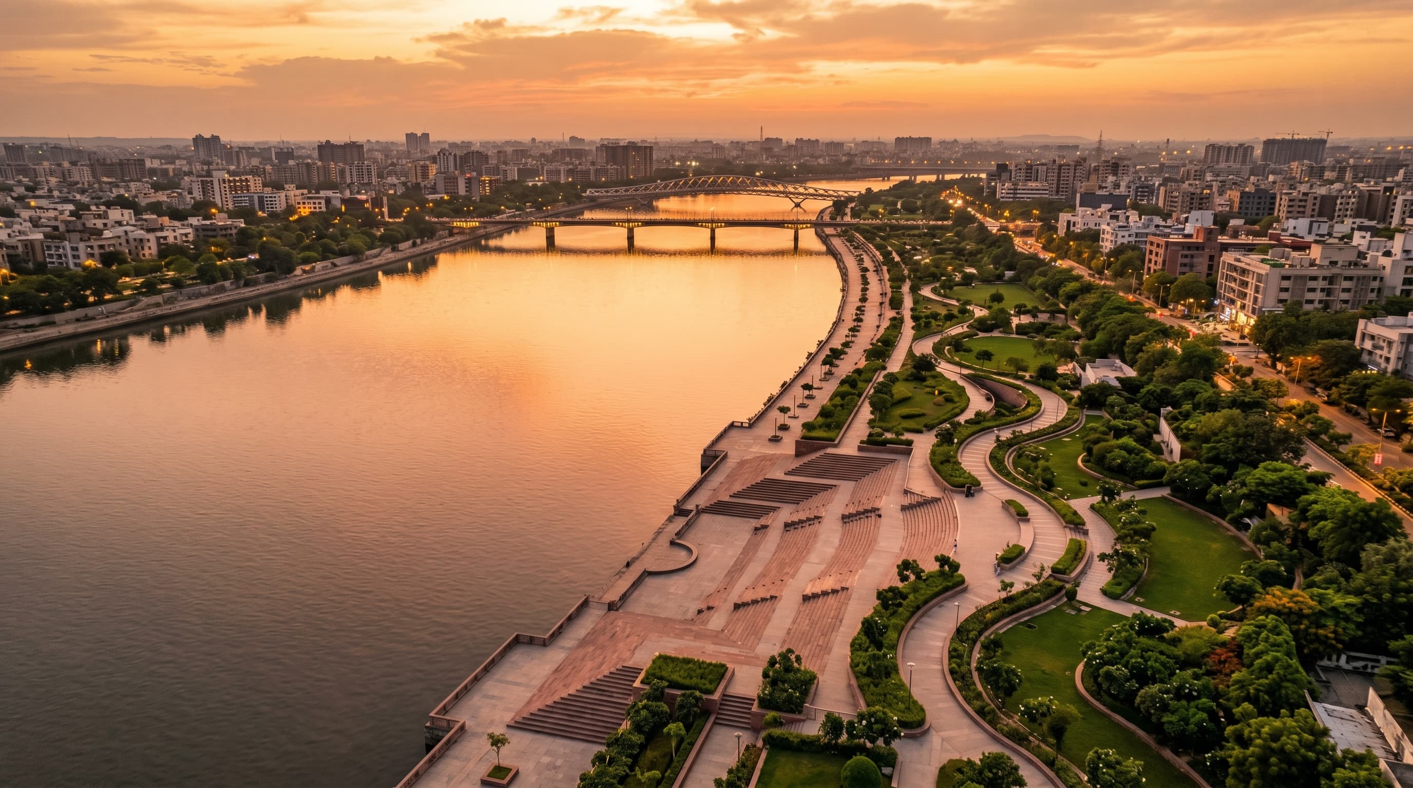 Scenic view of Ahmedabad, IN