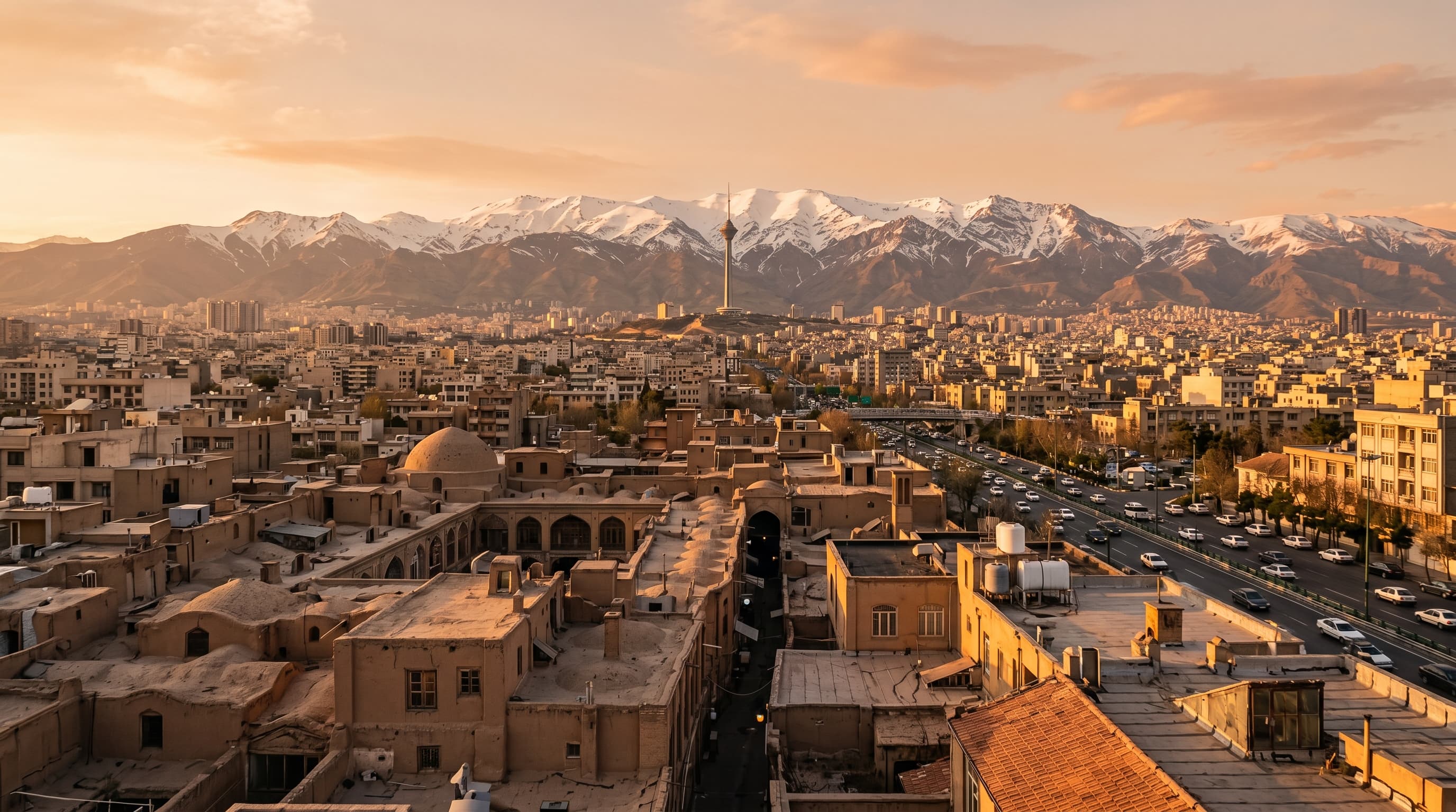 Scenic view of Tehran, IR